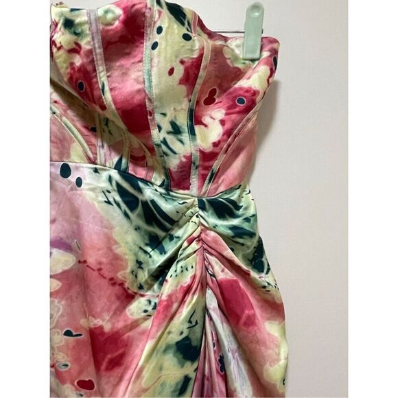 New Let Me Be Floral Corset Maxi Dress Size XS - Picture 7 of 10